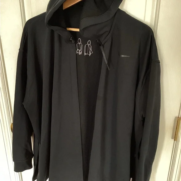 Nike Womens Dri-Fit Wrap Training Hoodie Size Large Black Athleisure 889204-010 - Picture 7 of 7